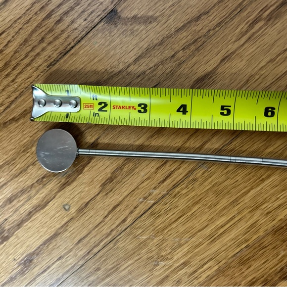 Vintage Thin Slinky Silver Disk Retro Disco Belt Size S/M - Picture 13 of 14